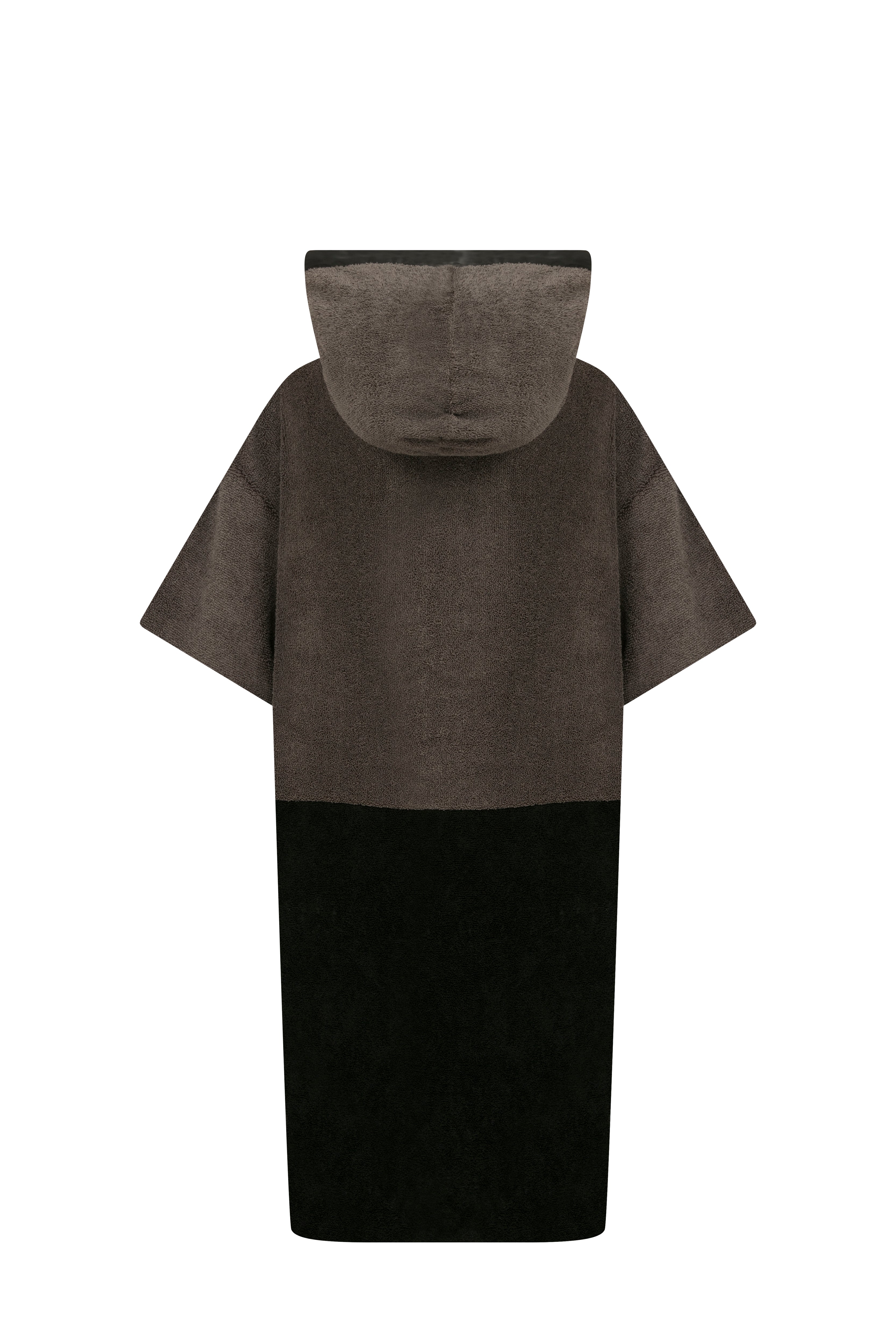 New Sun Age Grey Black Poncho