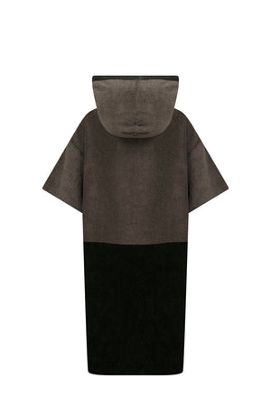 New Sun Age Grey Black Poncho